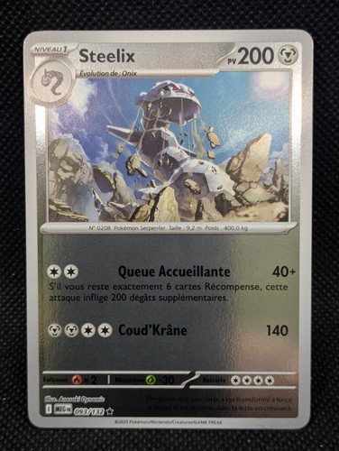 Carte pokemon steelix - pokemon, méga
