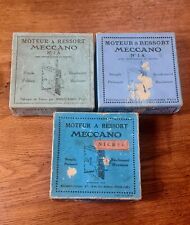 Lot 3 Moteurs Neufs Ancien MOTEUR A RESSORT MECCANO Différentes Versions