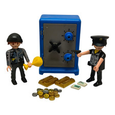 sympa coffre fort "tirelire " cambrioleur  Playmobil (   police, voleur  ) 1795