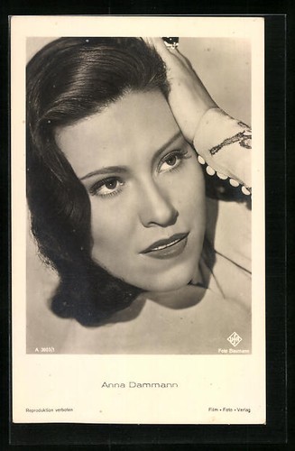 Carte postale actrice - de, l'actrice