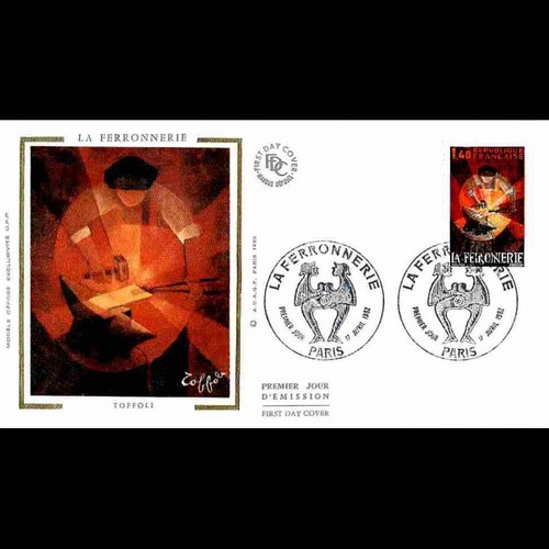 Fdc soie les métiers - soie, d'art