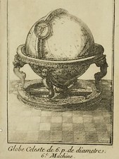 GLOBE CELESTE Machine GRAVURE