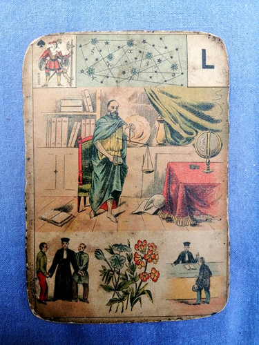 Ancienne carte tarot - ancienne, de