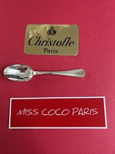 CUILLÈRE CAFÉ  CHRISTOFLE FR  ATLANTIDE DORE 13,5CM METAL ARGENTE TRÈS BEL ÉTAT