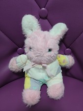Doudou Lapin Rose Vintage Nounours  22 Cm (Traces)