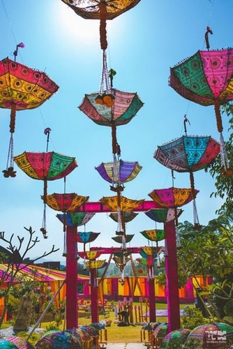5pc sun parasol handmade - sun,
