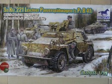 Maquette 1/35 BRONCO Ref CB35033 Sd.Kfz.221 Leichte Panzerspähwagen (s.Pz.B.41)