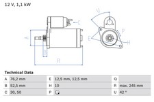 Bosch 0 986 016 300 Starter
