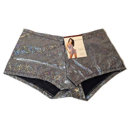 Silver shiny bootie - shiny, sz