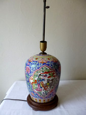 Vase pied de lampe  porcelaine