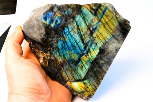 Bloc labradorite polie sur - ,
