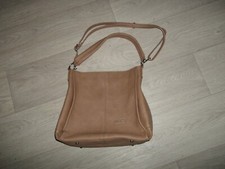 Sac MAC ALYSTER marron clair simili cuir grainé bandoulière TTBE