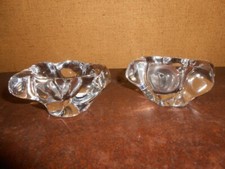 Daum France saleron en cristal salière poivrière salt and pepper shaker crystal