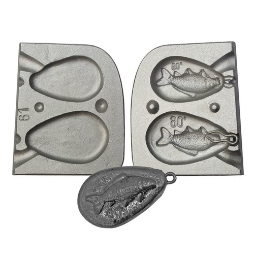 Moule plombs medaillon - plombs, carpe
