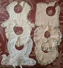 Lot de 6 bavoirs anciens