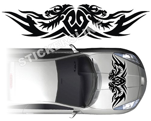 Autocollant drago tribal - autocollant,