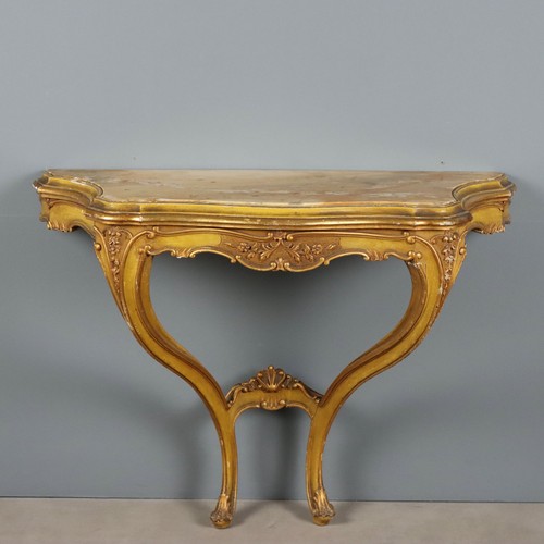Console ancienne bois gravé - ancienne,