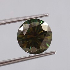 AAA Vert Foncé Moissanite