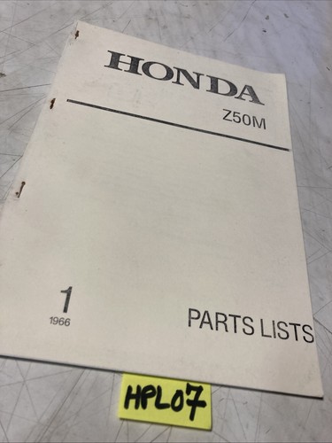 Honda z50m liste - honda, catalogue