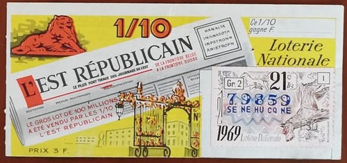 Billet loterie nationale - de,