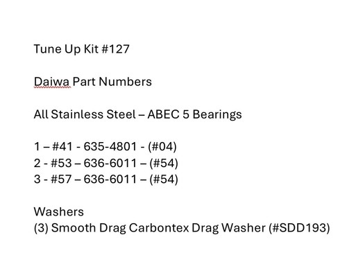 Tune kit 127 daiwa - #127,