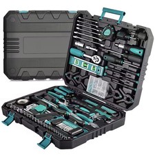 Caisse à outils 198 pcs – Clés, tournevis, pinces, marteau, cutter, scie, Allen