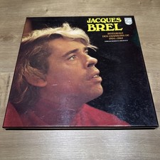 Coffret 5 Vinyles LP 33T Jacques Brel - Intégral des Chansons de 1958 à 1962.
