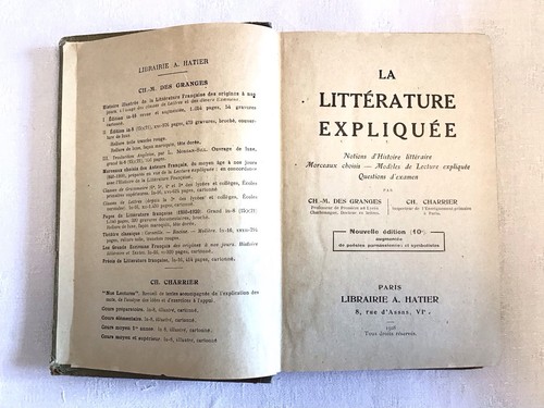 Littérature française des - littÉrature,