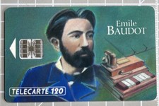 Télécarte Grandes Figures Télécommunications 5 Émile Baudot F367 05/93 120 U SC7