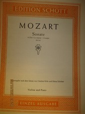 Mozart, Sonate A-Dur Violine