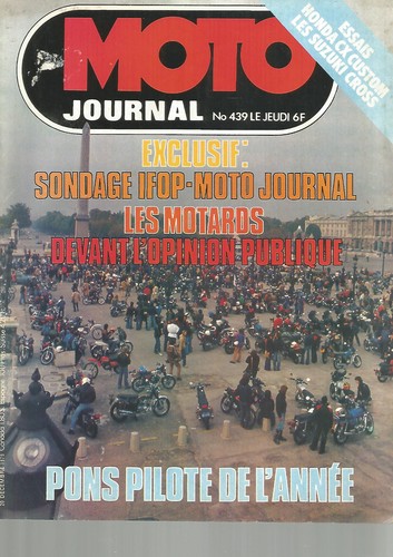 Moto journal 439 honda - n°439, cx