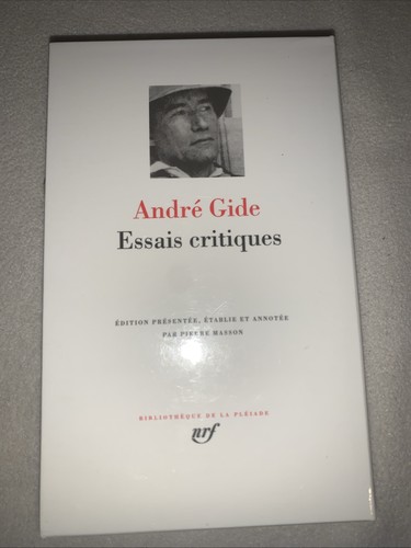 Pléiade andré gide essais - pléiade,