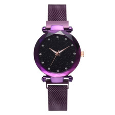 Montre violet acier