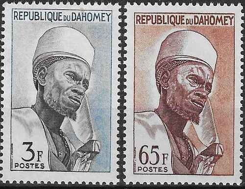 Timbres dahomey 180 189 - timbres,
