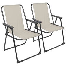 2x Noir Mat/Beige Chaise de