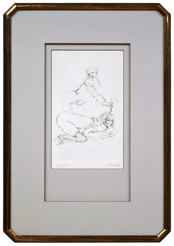 Leonor fini etching - etching, print