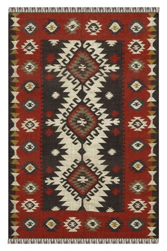 Laine jute éscalier kilim - laine,