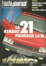 L'AUTO JOURNAL N°21 R5 GTD / BMW 325i / MONTEGO TURBO / R5 EXPRESS BREAK/205 GRD