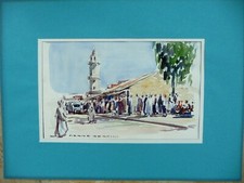 Aquarelle Pierre Bertin Franc