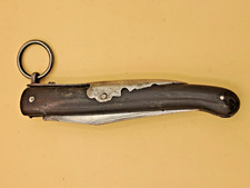 Très ancien couteau palmaire, beau travail du dos, bonne mécanique, lame réduite