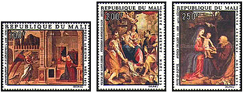 Timbres religion noël - timbres,