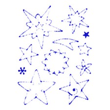 11 TAMPONS TRANSPARENTS ETOILES DE NOEL MARIANNE DESIGN 9x12cm (98)