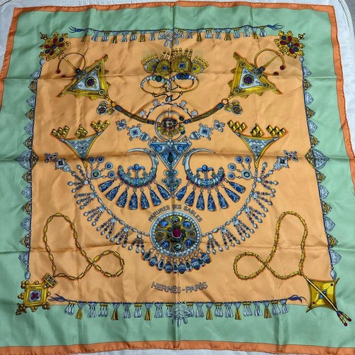 écharpe rayée hermès carre - rayée,