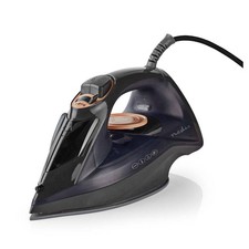 Nedis Fer à Vapeur 2200 W 0,26 L avec Semelle Céramique Noir