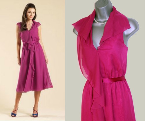 Robe midi volants en - robe,