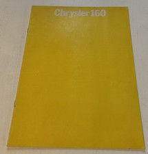Brochure de Vente CHRYSLER 160 - 1972 ?  - Bel Etat.