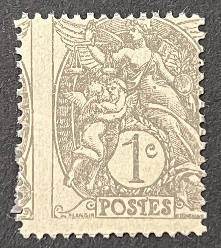 Timbre gris ardoise type - timbre, 1c