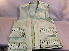 Ancienne veste camouflage de chasse cartouchière kaki gibecière made in France