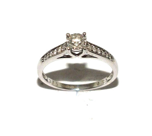 Bague blanc 9 carats - en,
