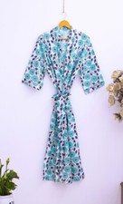 Robe Kimono En Coton Imprimé